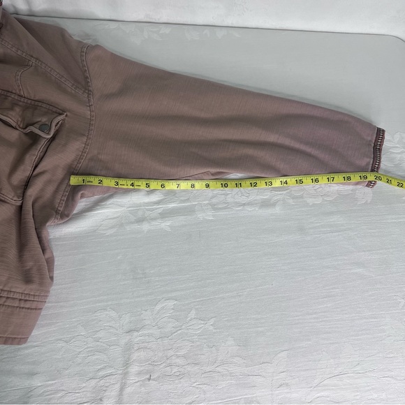 FREE PEOPLE OVERSIZE MILITARY UTILITY JACKET IN MAUVE SIZE SMALL - Picture 14 of 15